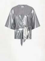 Uxia Metallic Top - Silver