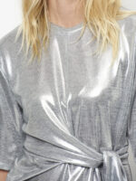 Uxia Metallic Top - Silver - Afbeelding 2