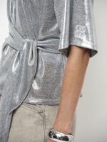 Uxia Metallic Top - Silver - Afbeelding 3