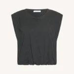 Nilou Jersey Top - Jet Black