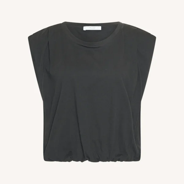 Nilou Jersey Top - Jet Black
