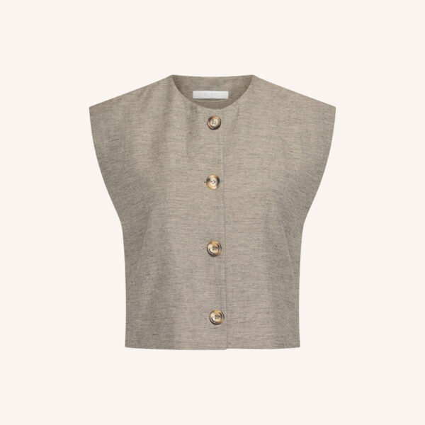 Nori Melange Gilet - Charcoal Melee