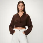 Pia Linen Blouse - Chocolate Martini - Afbeelding 2