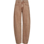 Drew Barrel Panel Tall Jeans - Camel