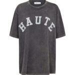 Noma Acid Curve Logo Tee - Black Acid Wash