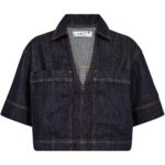 Drew Denim Top - Unwashed Denim
