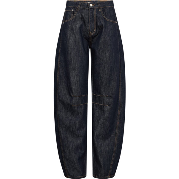 Drew Barrel Panel Tall Jeans - Unwashed Denim