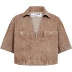 Drew Denim Top - Camel
