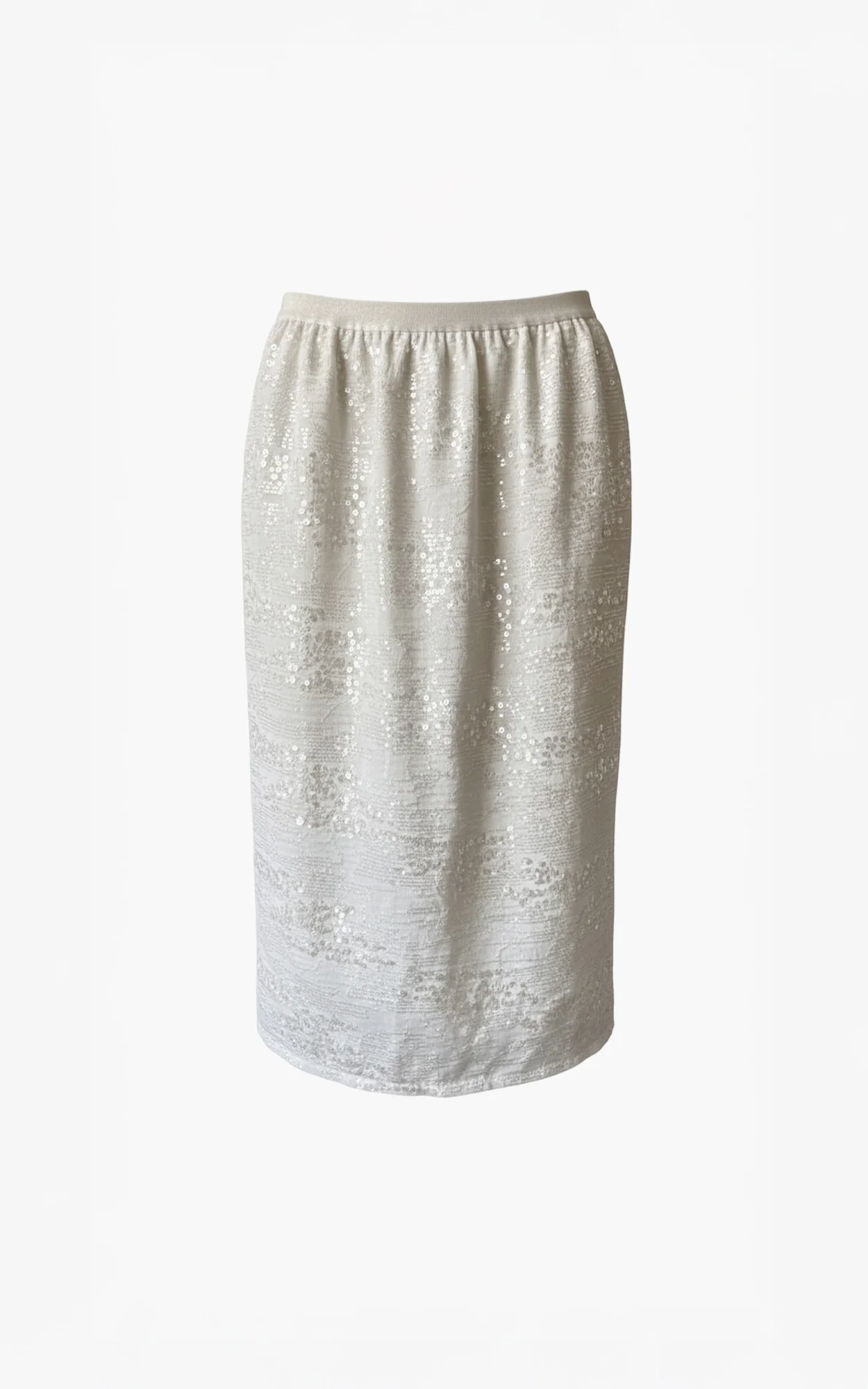 Kian_skirt Kian S6 Sequin Skirt - Off White - Afbeelding 1