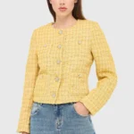 Laurent Tweed Blazer - Geel