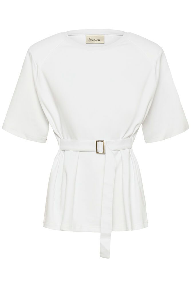 image (34) Apir Belt Tee - White - Afbeelding 1