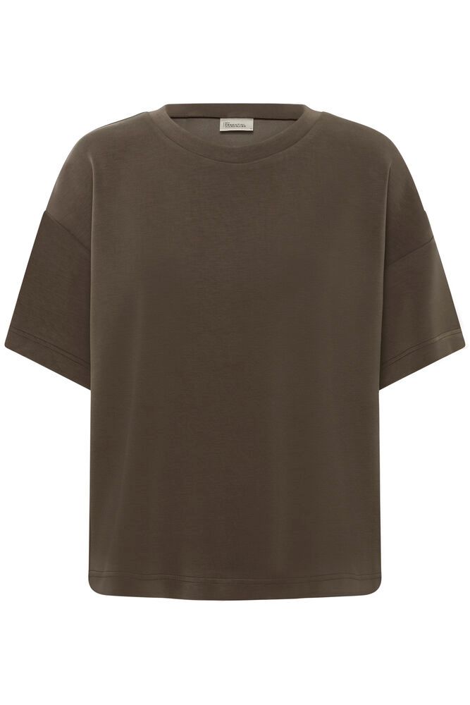 image (38) Helle EMB Boxy Tee - Major Brown - Afbeelding 1