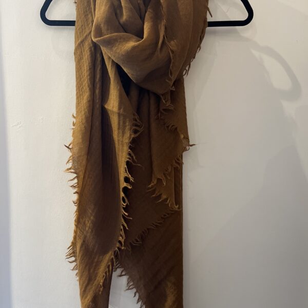 Shawl xl  - Cognac