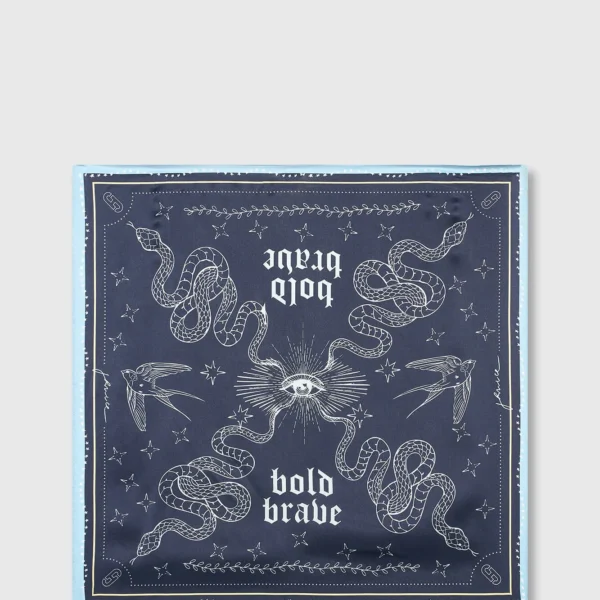 Effron Silk Scarf - Blauw