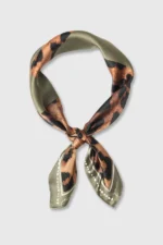 Effron Silk Scarf - Panterprint Groen - Afbeelding 2