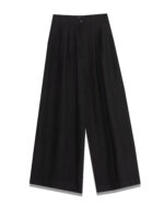 Milla Pants Pleated Wide Leg - Black