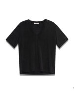 Milla V-Neck Tee - Black