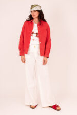 Denim Blouse - Red - Afbeelding 4