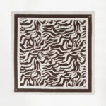 Arlo Animalistic Printed Scarf - Brown Cream
