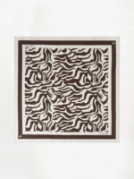 Arlo Animalistic Printed Scarf - Brown Cream