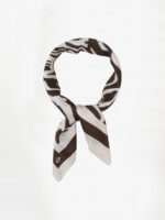 Arlo Animalistic Printed Scarf - Brown Cream - Afbeelding 2