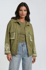 Embroidery Jacket - Army