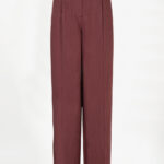 Kenila Wide Leg Pants - Berry Red