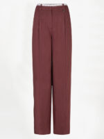 Kenila Wide Leg Pants - Berry Red