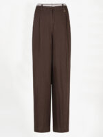Kenila Wide Leg Pants - Chocolate Brown