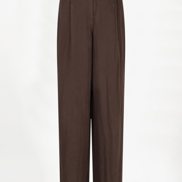 Kenila Wide Leg Pants - Chocolate Brown