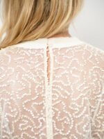 Zaira Sequin Net Top - Creme - Afbeelding 3