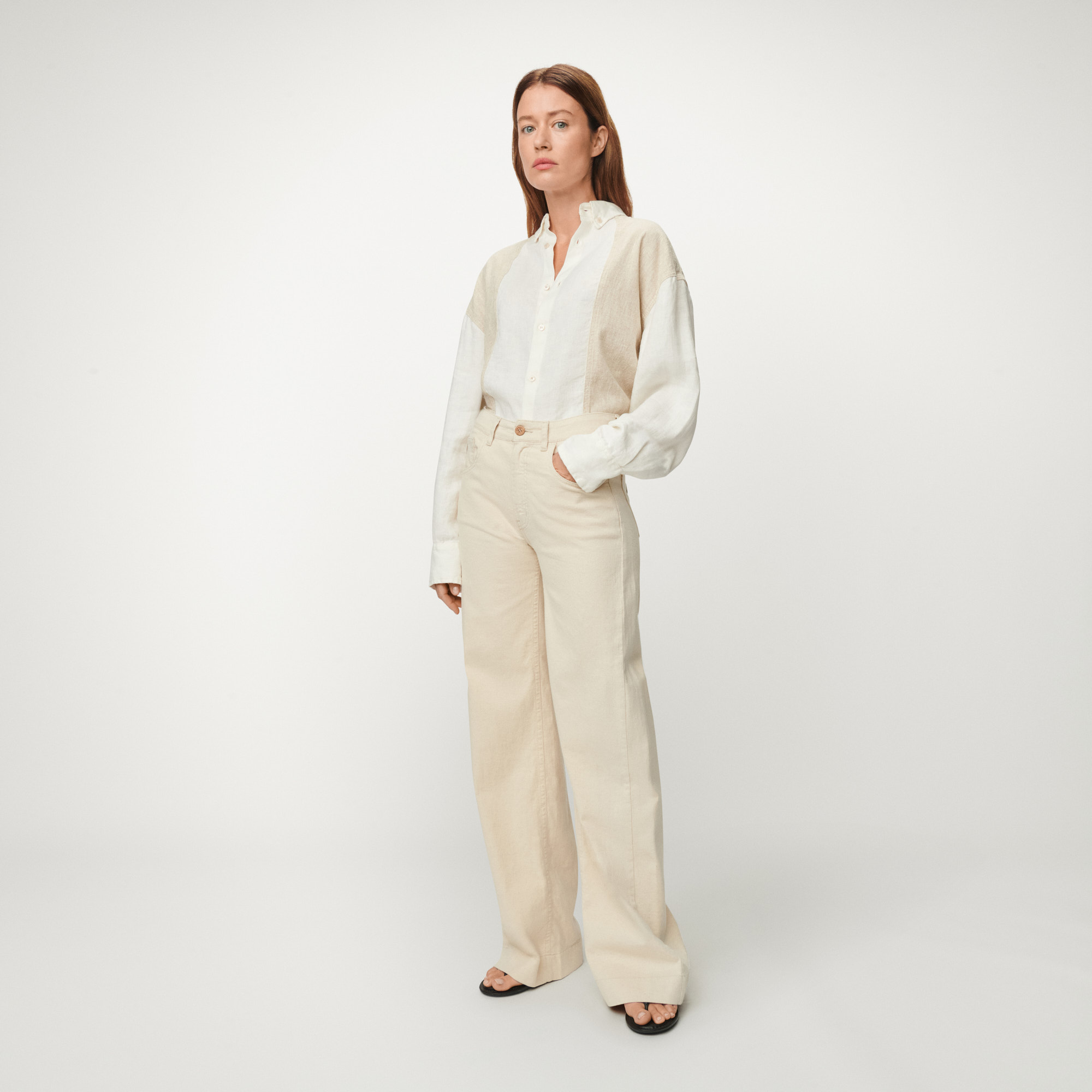 3304-7915ROSA-R7915TOSCANATURAL_01 Rosa-R Pants - Natural Rinse - Afbeelding 1