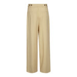 NilanCC Pleat LL Pant - Pale Yellow - Afbeelding 2