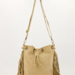 Hazel Suede Bag - Sand