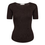 ClaireCC Rib Tee - Dark Brown
