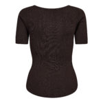 ClaireCC Rib Tee - Dark Brown - Afbeelding 2