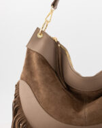 Vicky Suede Grain Leather Bag - Truffel Taupe - Afbeelding 2