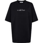 Crew Rub Print Tee - Black