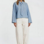 Tie Blouse - Blue