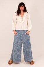 Ruffle Tie Blouse - Ecru - Afbeelding 3