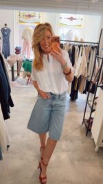 None Denim Bermuda - Blue