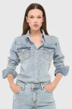 Levi Denim Blouse - Blauw 565 - Afbeelding 2
