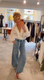 Ruffle Tie Blouse - Ecru - Afbeelding 2