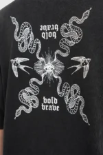 Adam Snake Tee - Zwart - Afbeelding 3