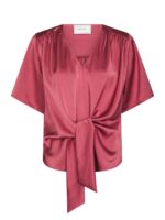 Casadia Heavy Sateen Blouse - Cherry Pink