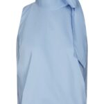 Veda Poplin Top - Light Blue