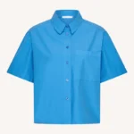 Mara Poplin Blouse - Regatta Blue