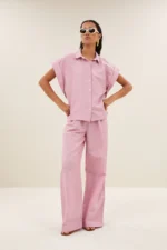 Pixie Linen Blouse - Dusty Pink - Afbeelding 2