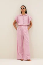 Benji Linen Pants - Dusty Pink - Afbeelding 2