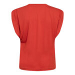CamillaCC Ruched Shoulder Tee - Flame - Afbeelding 2